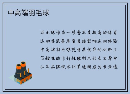 中高端羽毛球